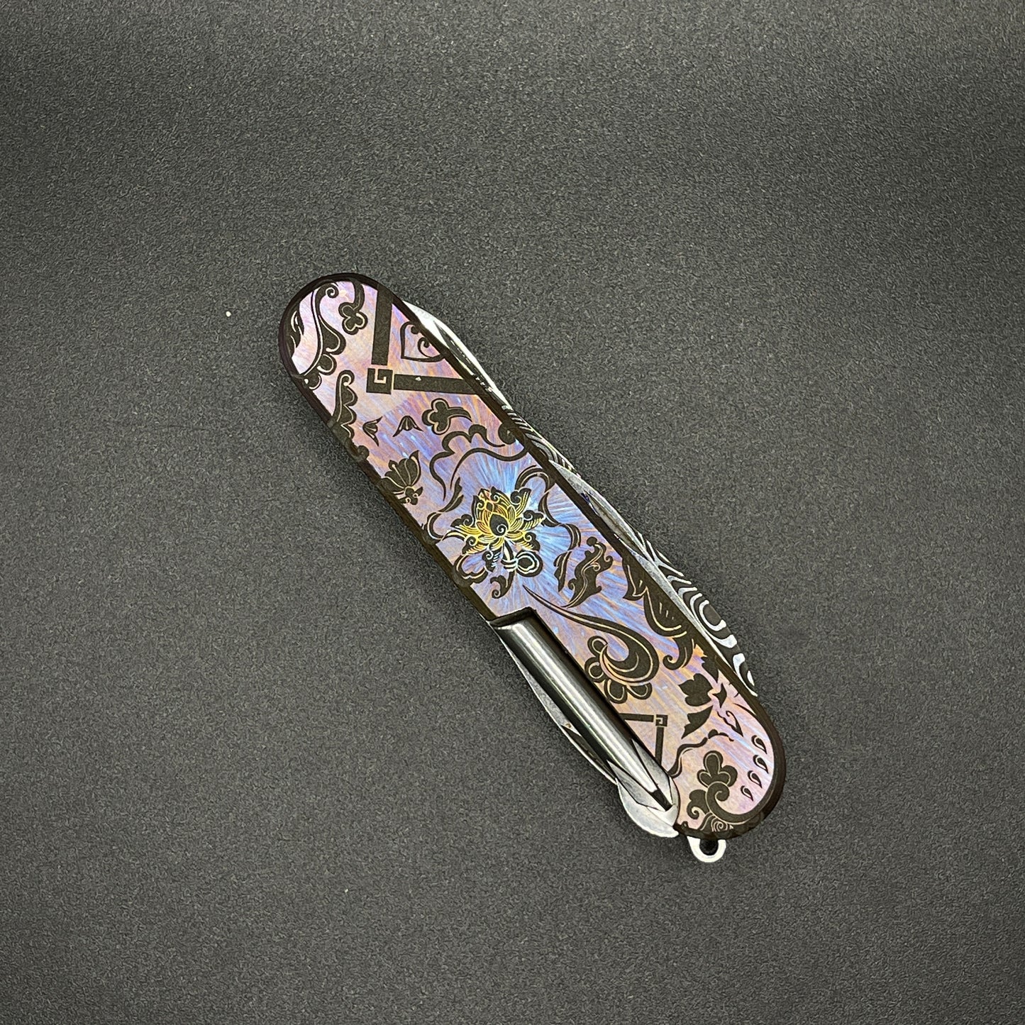 ONLY ONE SET 91mm Titanium Scales for Swiss Army Knife MultiTool Pocket knife EDC