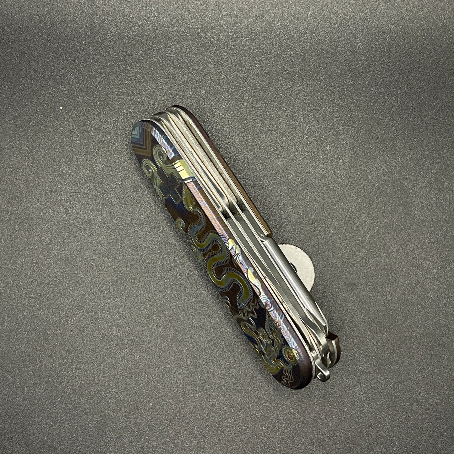 ONLY ONE SET 91mm Titanium Scales for Swiss Army Knife MultiTool Pocket knife EDC
