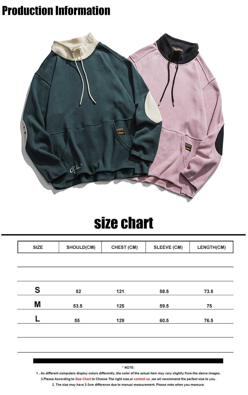 Youth Men Color Block Turtleneck Hoodies 2020 Mens Harajuku Korean Fashions Sweatshirts Man Japanese Streetwear Clothes