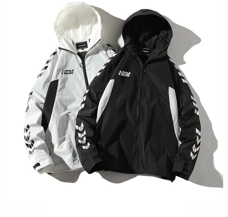 Youth Men Streetwear Bomber Jackets 2020 Side Striped Jackets And Coats Korean Fashions Hip Hop Windbreaker Plus Size