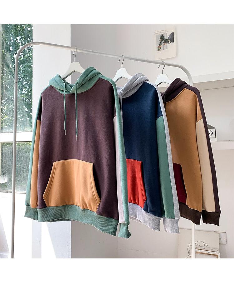 LAPPSTER Men Korean Harajuku Hooded Hoodies 2020 Mens Patchwork Oversized Japanese Streetwear Sweatshirts Couple Hip Hop Hoodie