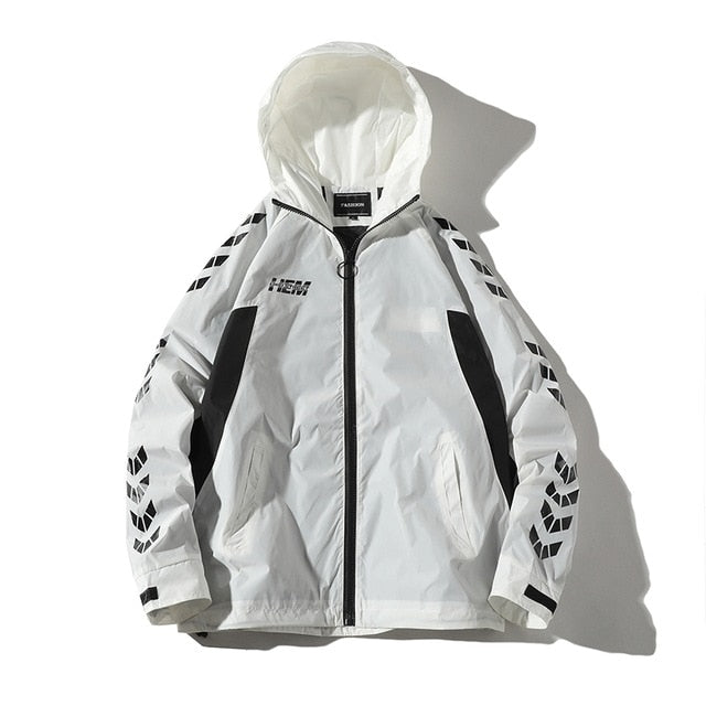 Youth Men Streetwear Bomber Jackets 2020 Side Striped Jackets And Coats Korean Fashions Hip Hop Windbreaker Plus Size
