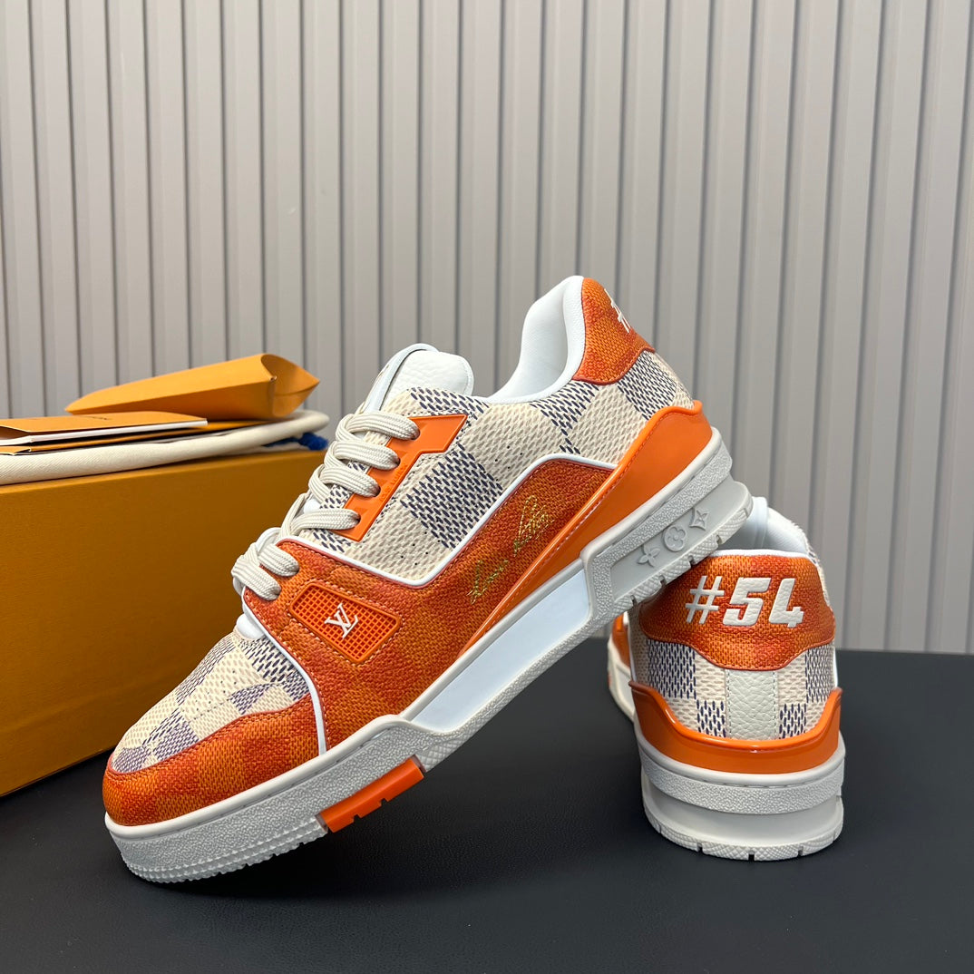 Louis Vuitton LV Trainer 54 Damier Orange Sneaker
