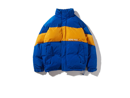 Youth Men Patchwork Parkas Winter Jacket 2020 Buble Coat Streetwear Harajuku Hip Hop Jackets Male Designer Puffy Jacket