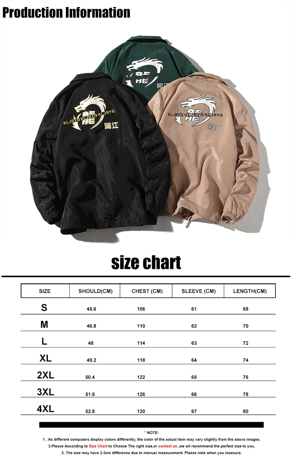 Youth Dragon Print Bomber Jackets 2020 Japanese Streetwear Jackets And Coats Mens Autumn Harajuku Black Windbreaker