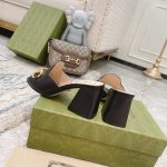 Gucci Women’s Slide Sandal With Horsebit Black 655412 BKO00 1000 - Image 10