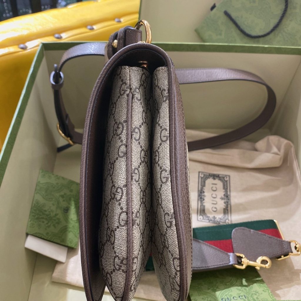 Gucci Blondie Medium GG Supreme Shoulder Bag Beige 29cm 699210 96IWG 8745 - Image 4