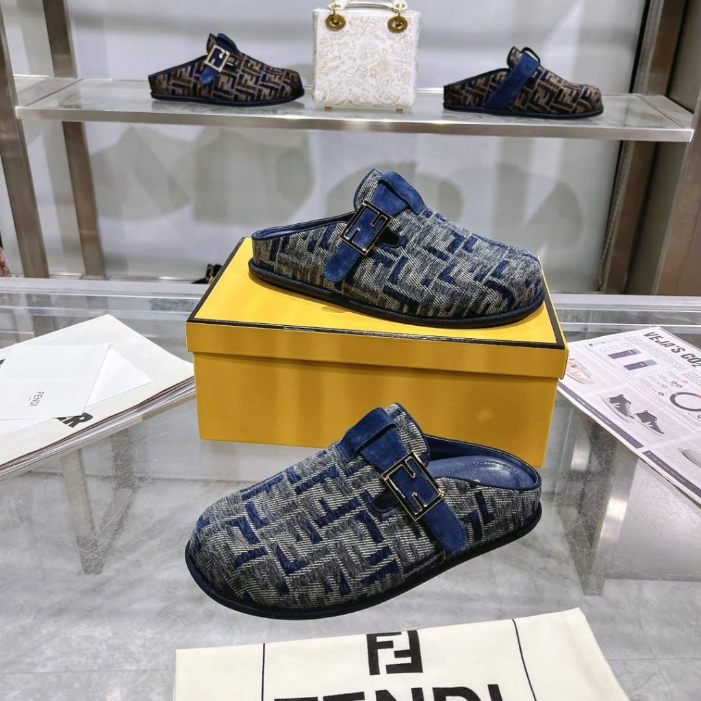 Fendi Feel Ff Mules Denim Blue 8r8448akzpf1pz7 - Image 11