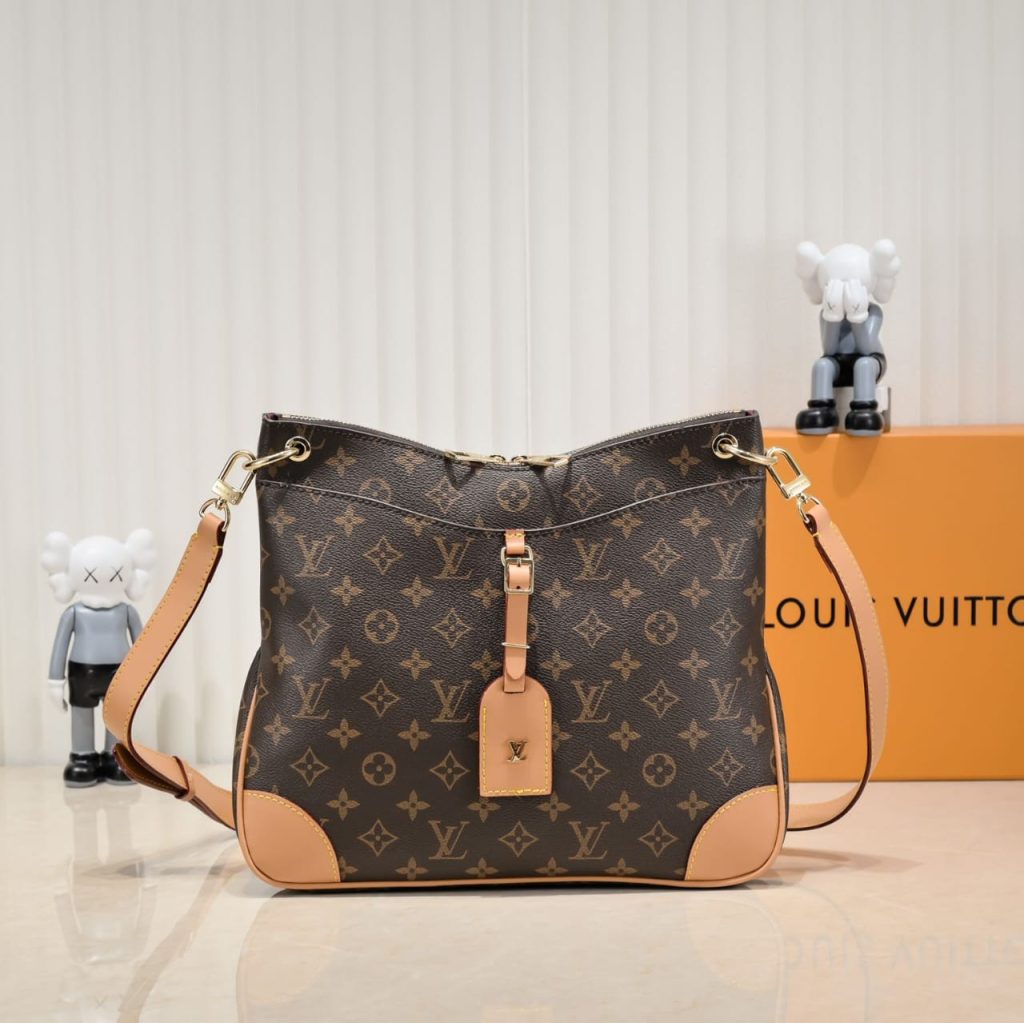 Louis Vuitton Odéon MM Monogram Canvas Shoulder Bag Brown 31 cm M45355 - Image 3