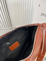 Saint Laurent Smooth Leather Medium Pedro Bag Brown - Image 4