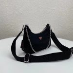 Prada Re Edition 2005 Re Nylon Black Red 22cm 1BH204 064 F0DL1 V I1L - Image 3