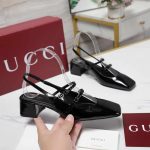 Gucci Women Pump With Double G Black Leather 832474 Bnc80 1000 - Image 3