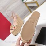 Valentino Garavani Natural Logo Wedges Sandal Beige 6W0S0Ly9Cec32H - Image 5