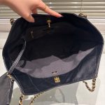 Chanel Medium Shopping Bag And Gold Tone Metal Black 35Cm As5463 B20565 94305 - Image 4