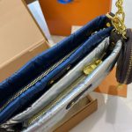 Louis Vuitton Maxi Multi Pochette Accessoires Navy And Silver 23Cm M21057 - Image 6