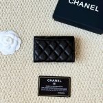 Chanel Classic Card Holder Grain Leather Black With Silver Hardware 11Cm Ap0214 Y01588 C3906 - Image 4
