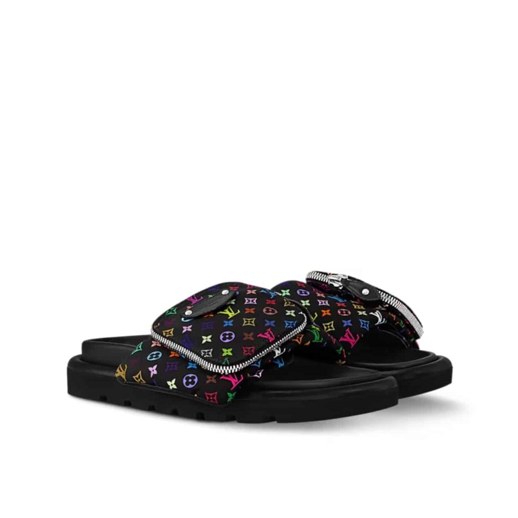 Louis Vuitton X Takashi Murakami Pool Pillow Flat Comfort Mule Black 1agvrf - Image 2