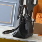 Louis Vuitton Beaubourg Hobo MM Mahina Perforated Leather Shoulder Bag Black 32cm M56073 - Image 5