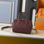 Louis Vuitton Speedy Bandouliere 20 Monogram Empreinte Grenat Red 20Cm M25929 - Image 3