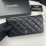Chanel Quilted Classic Long Flap Wallet Black 19Cm - Image 3