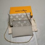 Louis Vuitton Félicie Pochette Monogram Grey 21Cm M82610 - Image 5
