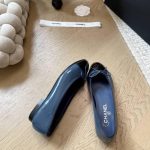 Chanel Ballet Flats Navy Blue G02819 B19028 Nacis - Image 6