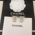 Chanel D25 Cc Bow Earrings Gold Metal Abf537 B19997 Nafvg - Image 4