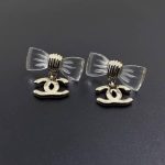 Chanel D25 Cc Bow Earrings Gold Metal Abf537 B19997 Nafvg - Image 3