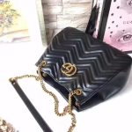 Gucci Gg Marmont Shoulder Bag Black 32Cm 453569 Drw1T 1000 - Image 6