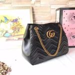 Gucci Gg Marmont Shoulder Bag Black 32Cm 453569 Drw1T 1000 - Image 4