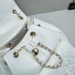 Chanel Mini Duma Backpack White 20Cm As2908 B09750 10601 - Image 8