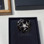 Chanel Brooch Metal And Resin Gold With Black Pearly White Abg238 B21624 U3367 - Image 8