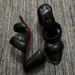 Christian Louboutin Inflama Sab Black Leather Sandal 1230780B439 - Image 6