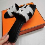 Hermes Oran Sandal Black H231095Z Pn360 - Image 5