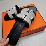 Hermes Oran Sandal Black H231095Z Pn360 - Image 4