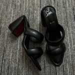 Christian Louboutin Inflama Sab Black Leather Sandal 1230780B439 - Image 3