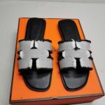 Hermes Oran Sandal Black H231095Z Pn360 - Image 3