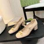 Gucci Women Mid Heel Slingback With Horsebit Beige 94855 C9D00 6705 - Image 4