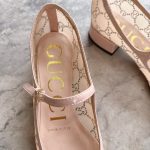 Gucci Women Gg Crystal Ballet Flat Light Pink Mesh 836809 Faeq0 9941 - Image 7
