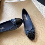 Chanel Ballet Flats Navy Blue G02819 B19028 Nacis - Image 4
