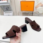 Hermes Helia 60 Sandal Dark Brown H232088z F7375 - Image 7