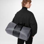 Louis Vuitton Keepall Bandoulière 50 Monogram Eclipse Canvas Black And Grey 45cm M45392 - Image 6
