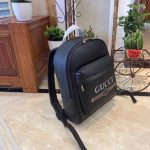 Gucci Print Leather Backpack Black 41cm - Image 4