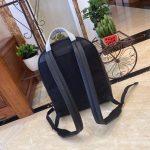 Gucci Print Leather Backpack Black 41cm - Image 7