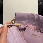 Chanel 22 Mini Handbag Purple 23Cm - Image 10