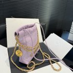 Chanel 22 Mini Handbag Purple 23Cm - Image 6