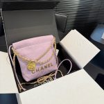 Chanel 22 Mini Handbag Purple 23Cm - Image 3