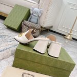 Gucci Women’S Slide Sandal With Horsebit White 655412 Bko00 9022 - Image 4