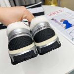 Chanel 23C Silver Metallic Cc Logo Lace Up Flat Runner Trainer Sneaker White G39792 Y56368 K5451 - Image 7