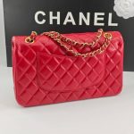 Chanel Medium Classic Double Flap Red Gold Hardware 25Cm - Image 5